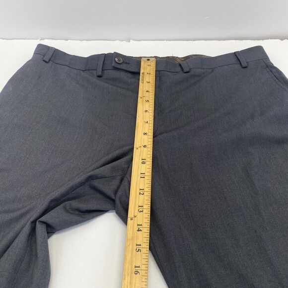 Lauren Ralph Lauren Pants Mens Size 40x30 Gray Dress pant Flat Front Mid Rise - Picture 8 of 11